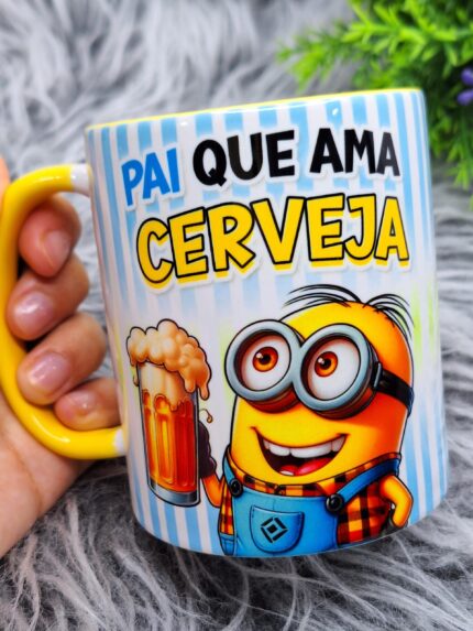 caneca dia dos pais minion